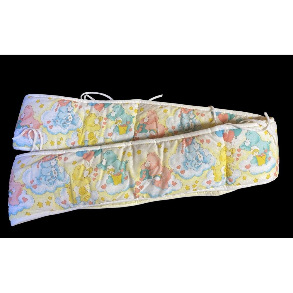 1983 CareBear Yellow Crib Bedding Nostalgia For Collectors